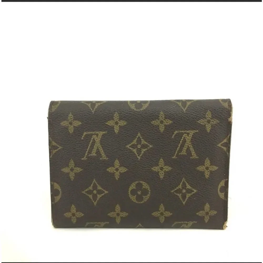 Authentic Louis Vuitton Monogram Porte Trifold Wallet /1G3859. SP1907